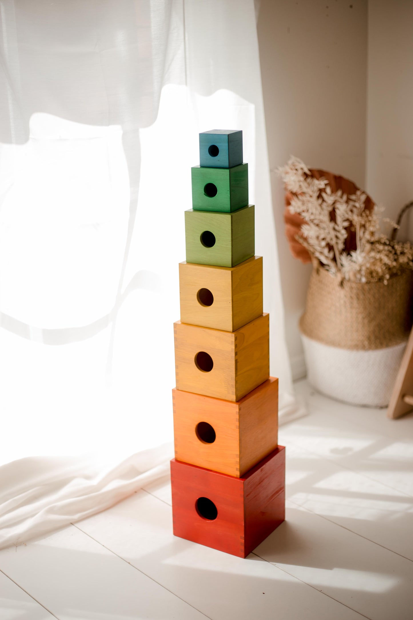 Rainbow Nesting Boxes