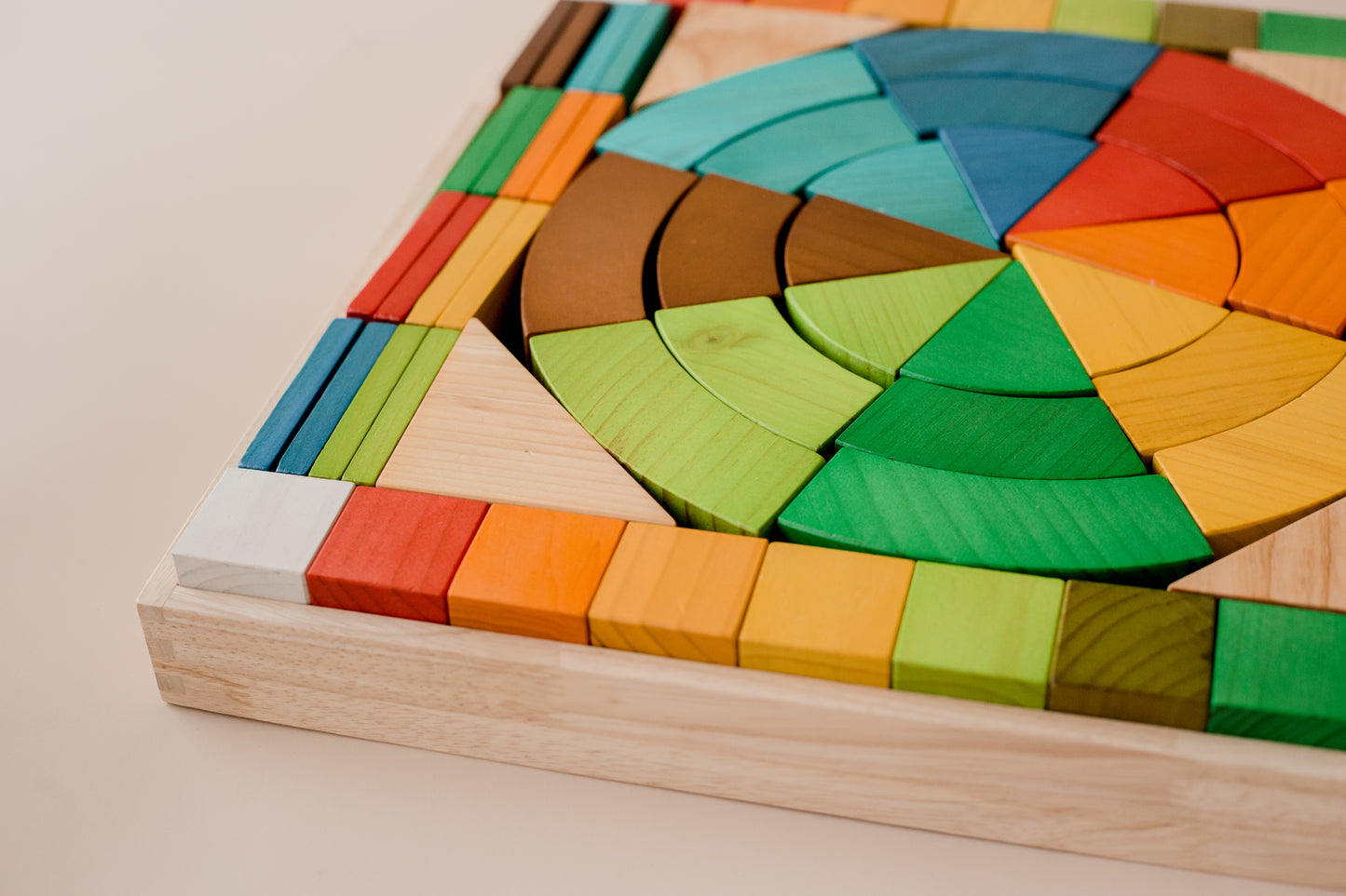 Jumbo Natural Rainbow Blocks (86 pcs)