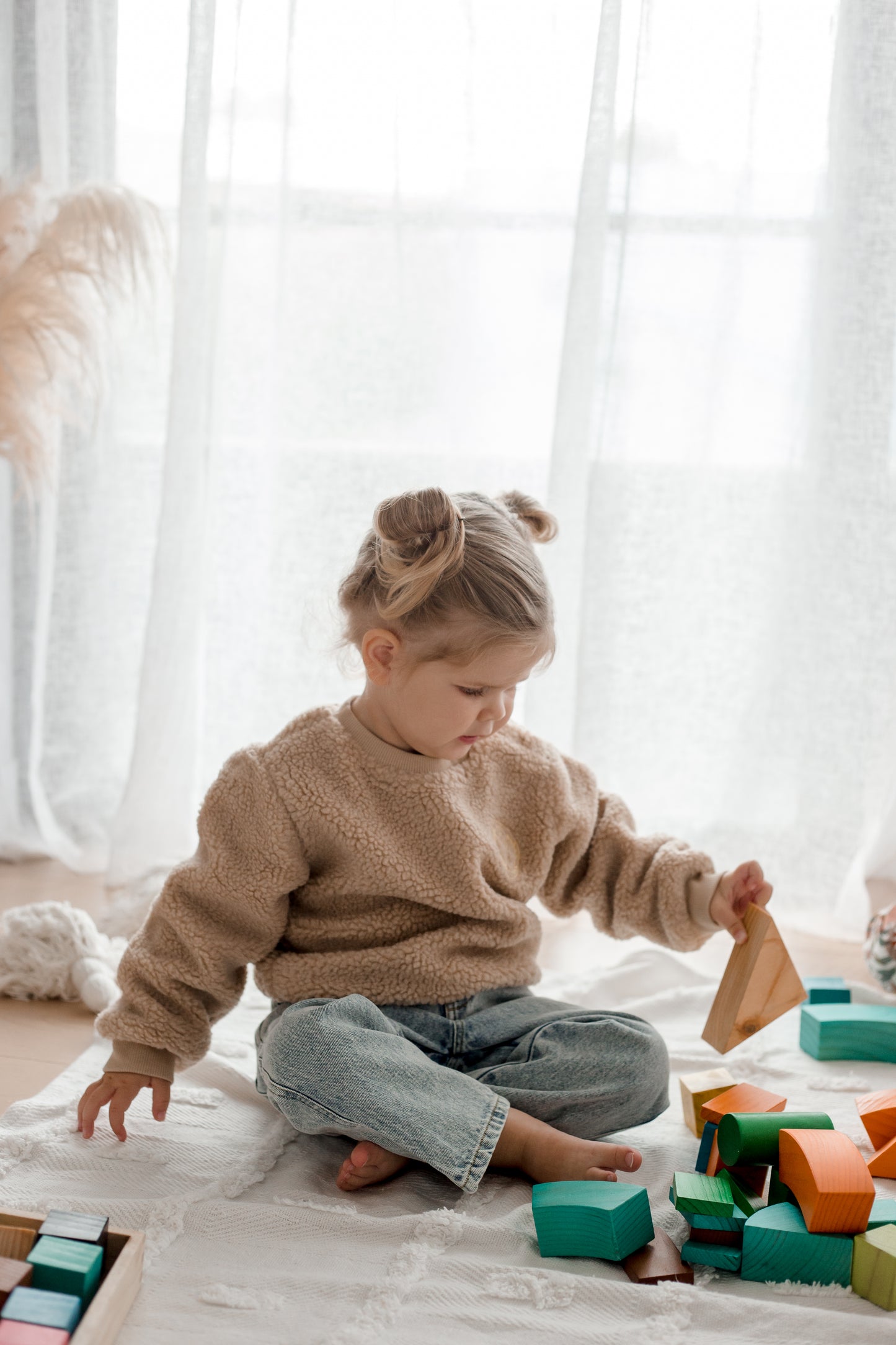 Jumbo Natural Rainbow Blocks (86 pcs)