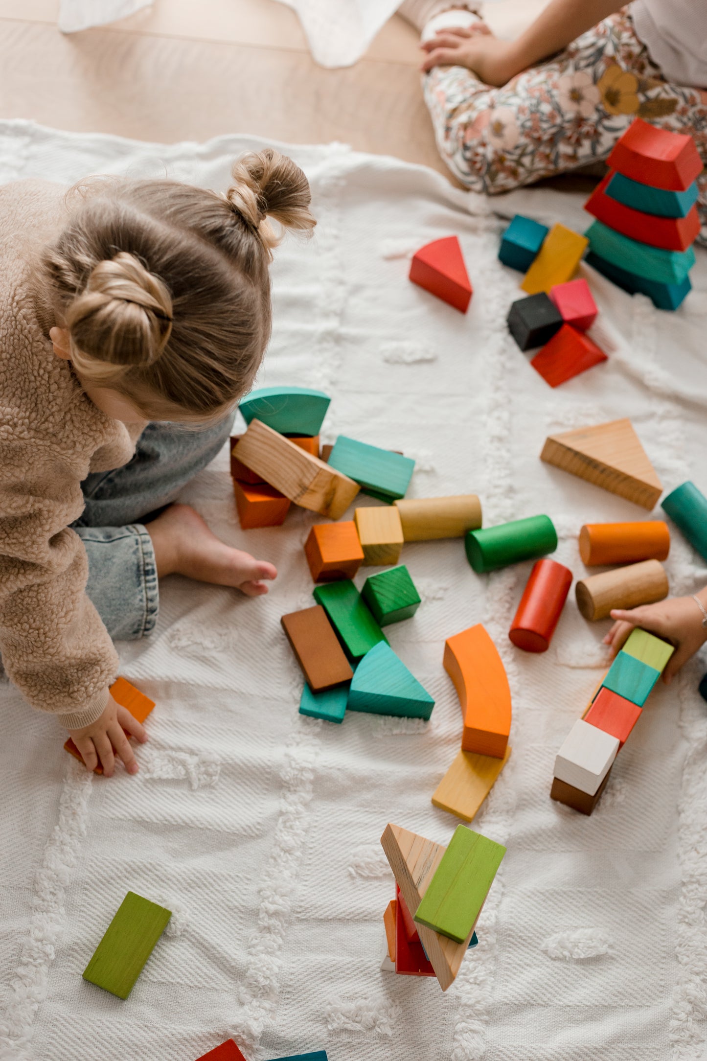 Jumbo Natural Rainbow Blocks (86 pcs)