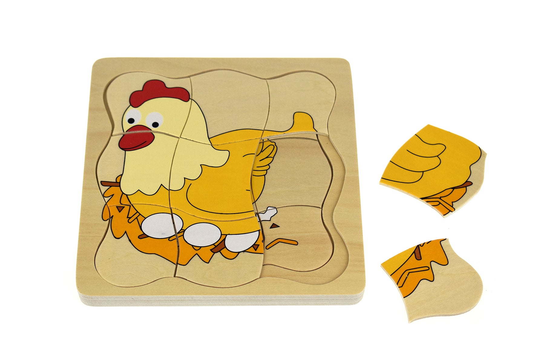 Wooden Lifecycle Puzzle - Chicken