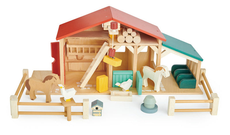 Wooden Farm Playset