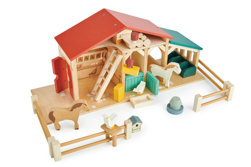 Wooden Farm Playset