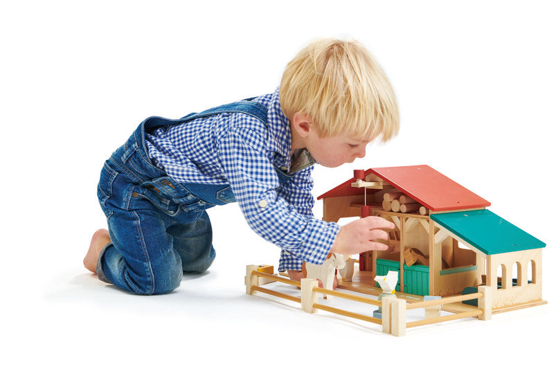 Wooden Farm Playset