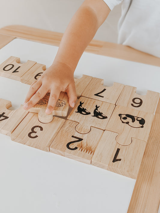 Wooden Number Jigsaw Puzzle